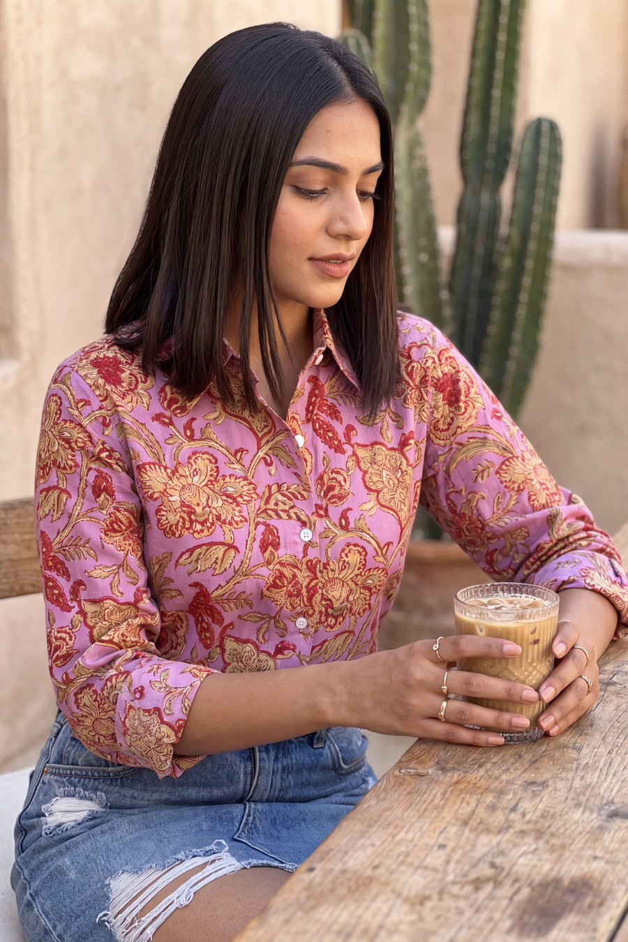 Rosewater Pink Cotton Shirt — image 5