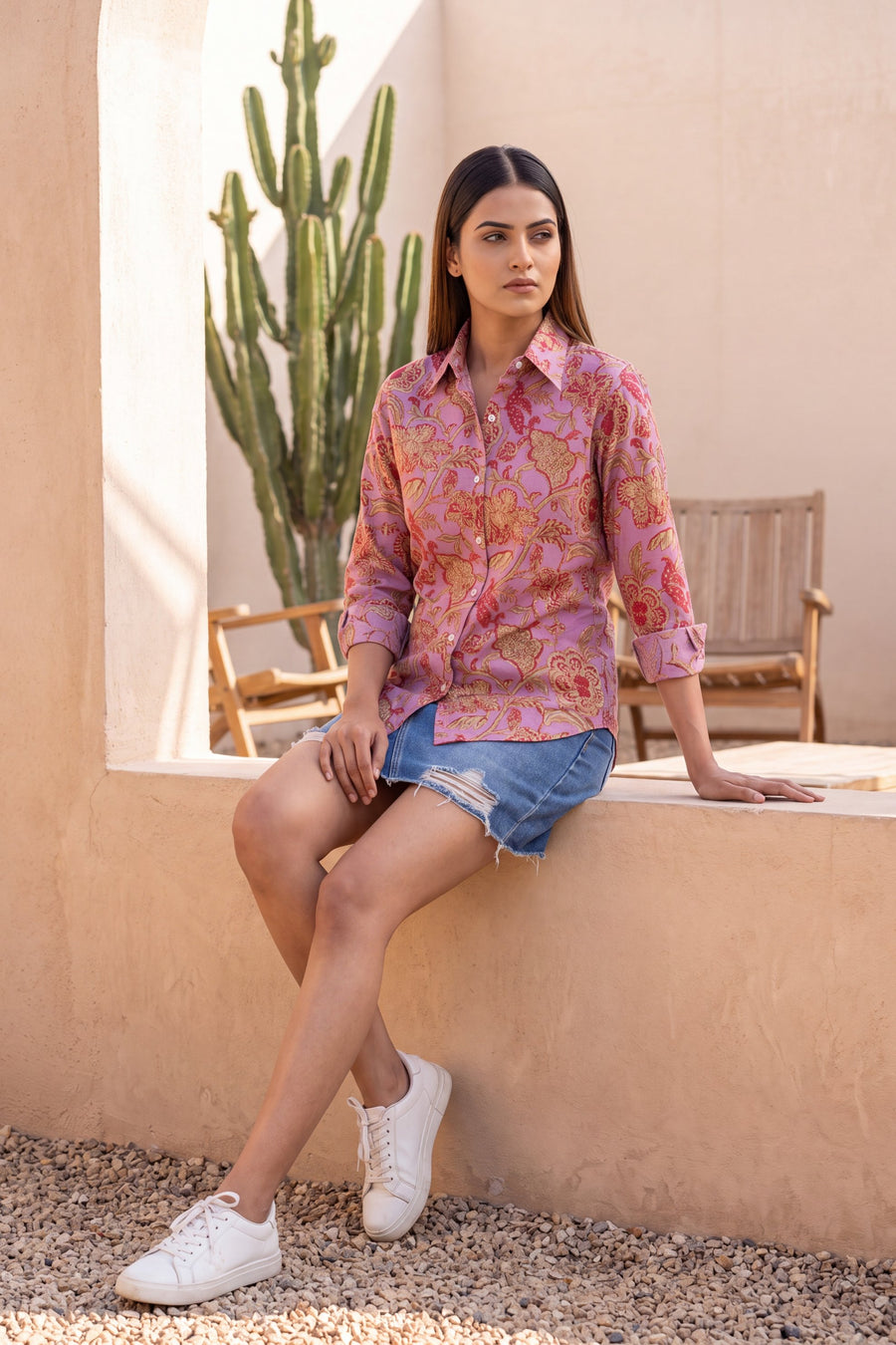 Rosewater Pink Cotton Shirt — image 7