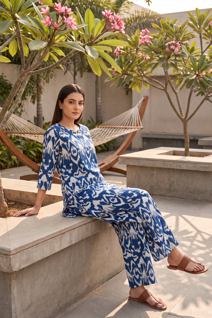 Sapphire Wave Cotton Co-ord Set — image 5