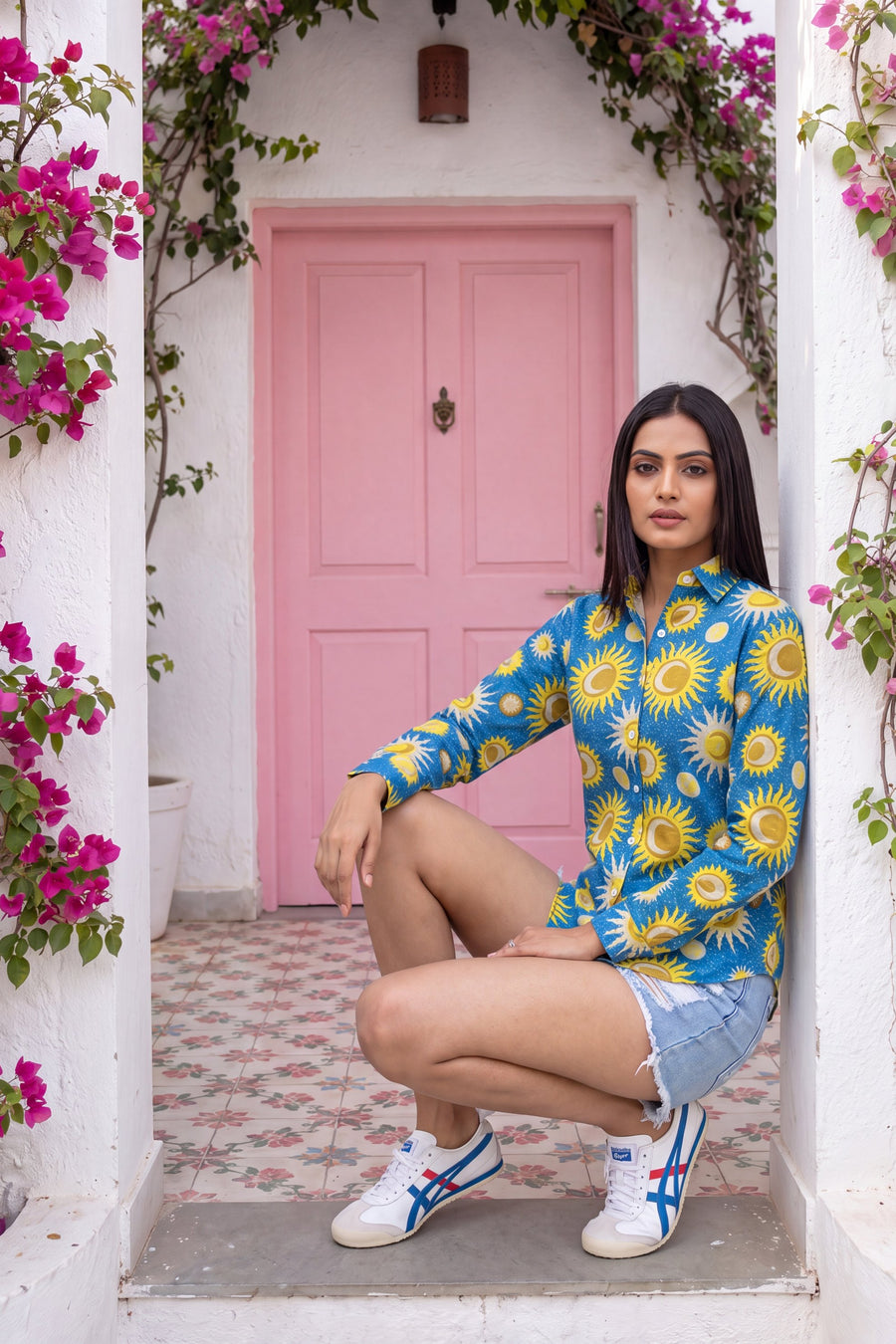 Sapphire Sky Cotton Shirt — image 3