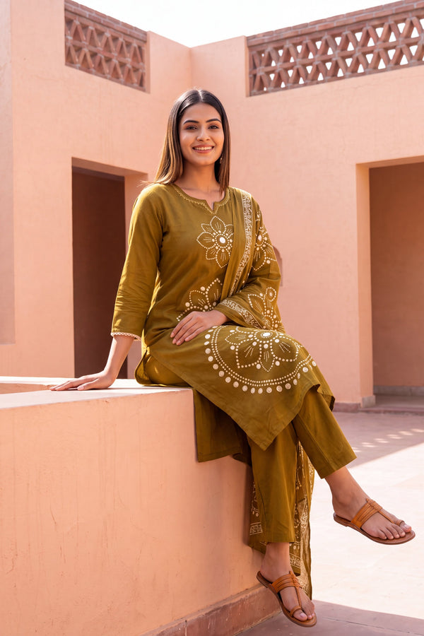 Willow Grove Cotton Dupatta Set
