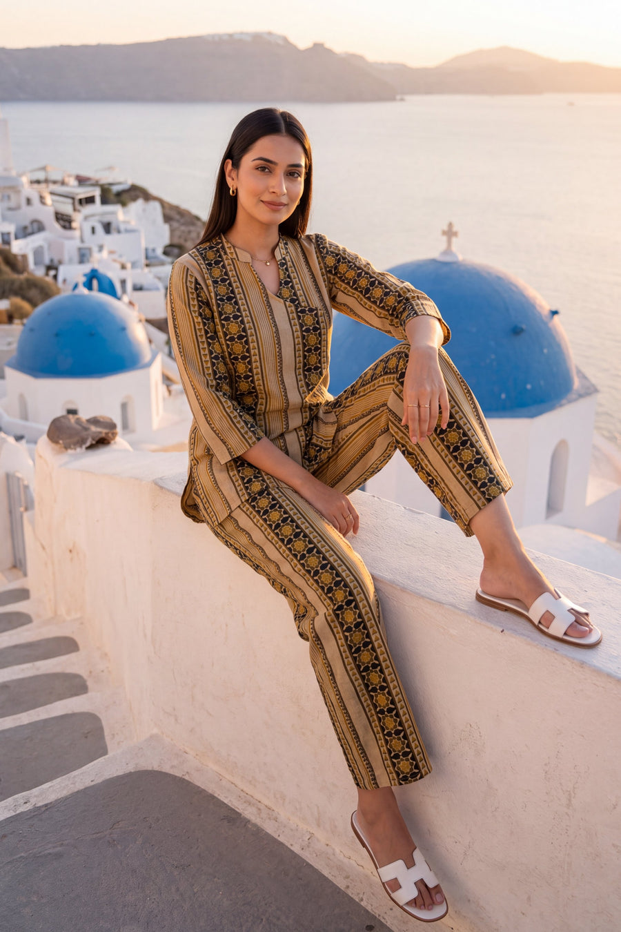 Golden Dune Angrakha Cotton Co-ord Set — image 6