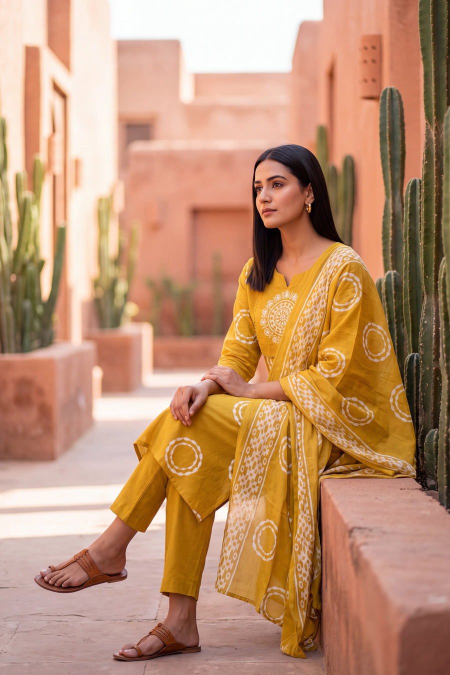 Butter Haven Cotton Dupatta Set — image 3