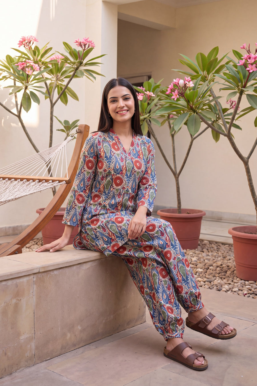 Spectra Drift Cotton Farshi Salwar Set — image 5