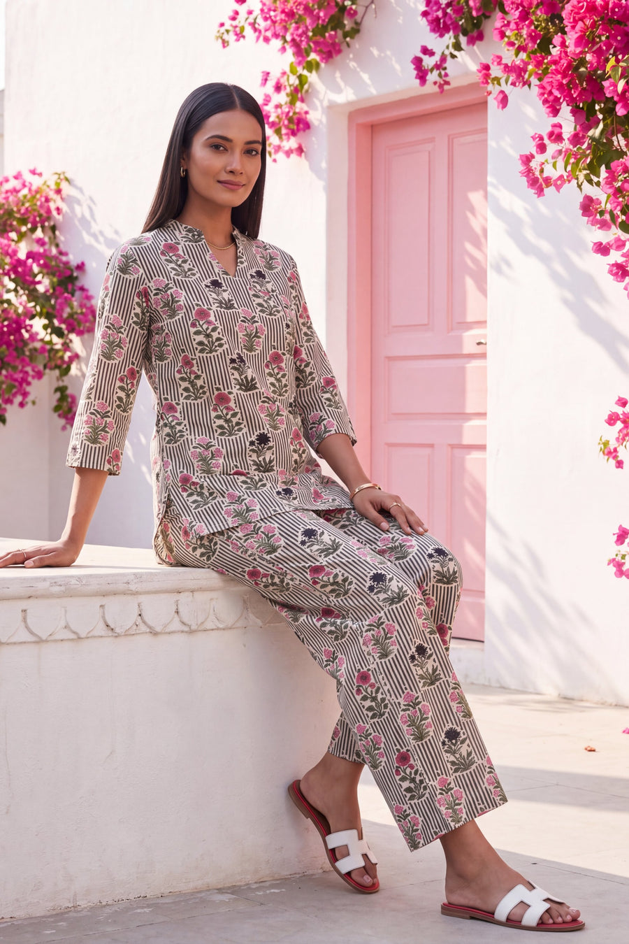 Willow Meadow Angrakha Cotton Co-ord Set — image 5