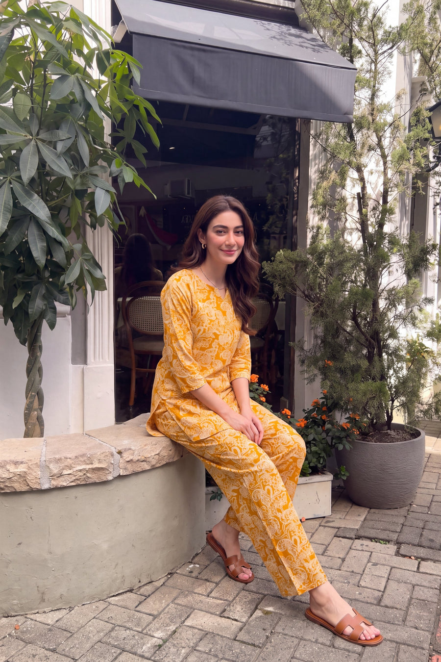 Marigold Paisley Cotton Co-ord Set — image 7