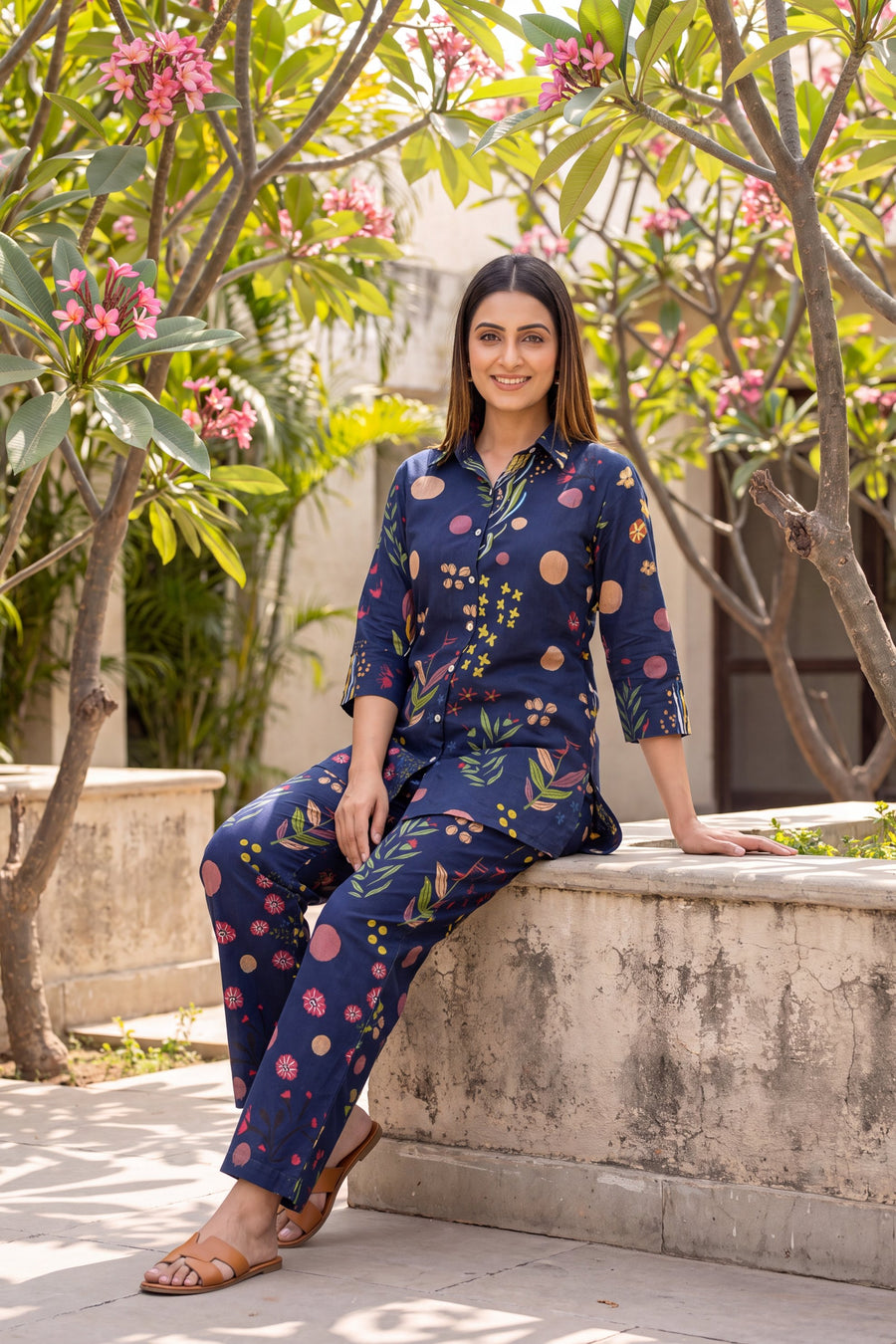 Skyline Bloom Cotton Co-ord Set — image 4