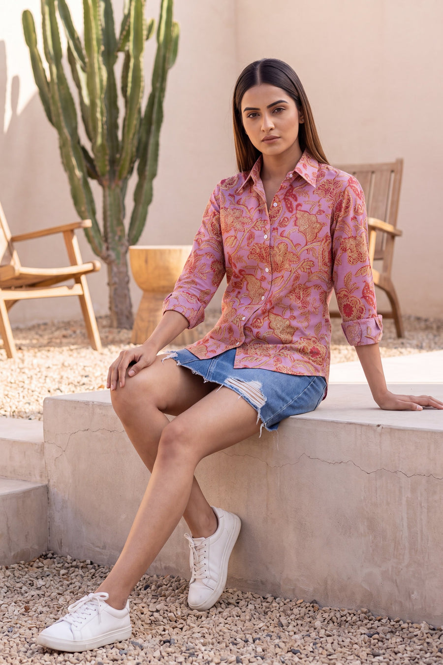 Rosewater Pink Cotton Shirt — image 8