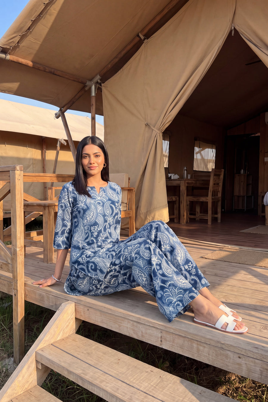 Indigo Vine Cotton Co-ord Set — image 9