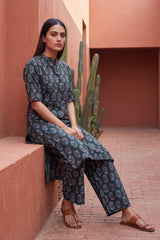 Sonata Sage Mandarin Cotton Co-ord Set