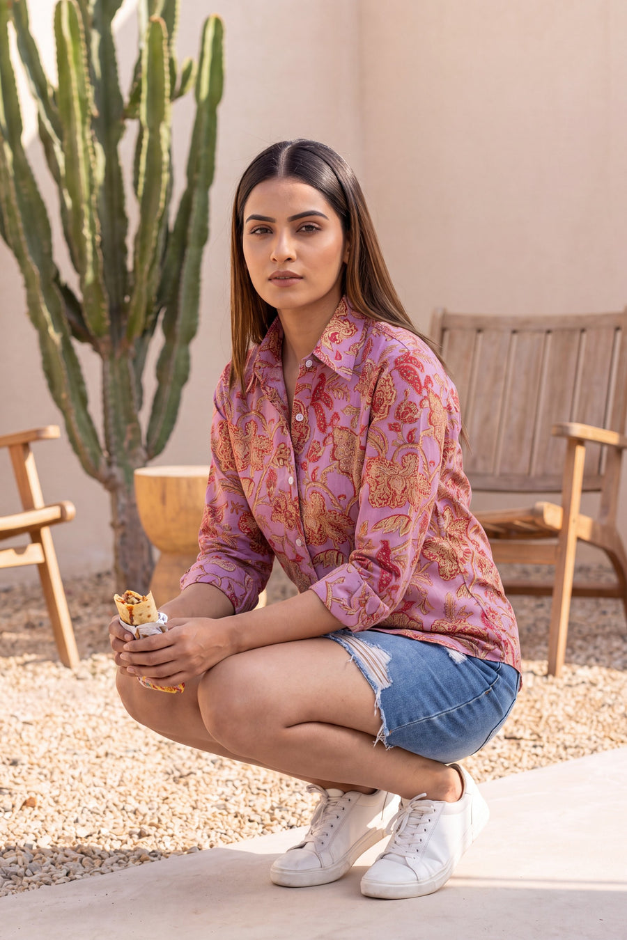 Rosewater Pink Cotton Shirt — image 9