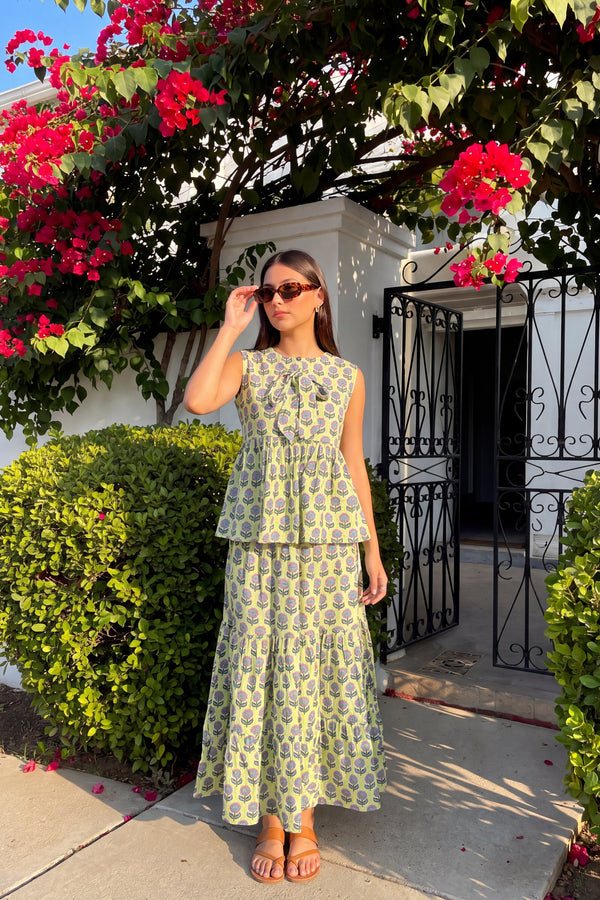 Fern Waltz Cotton Skirt Set