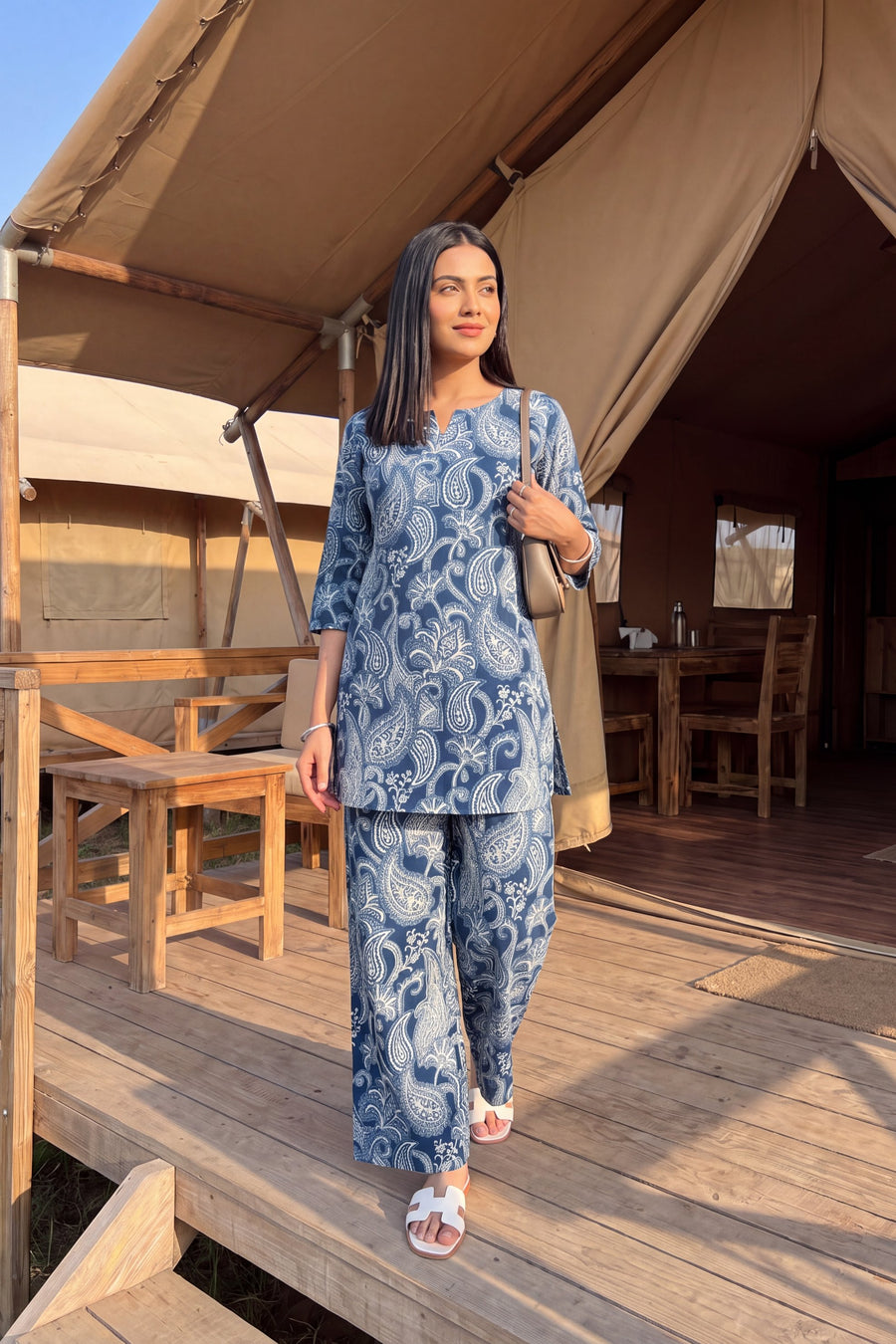 Indigo Vine Cotton Co-ord Set — image 2