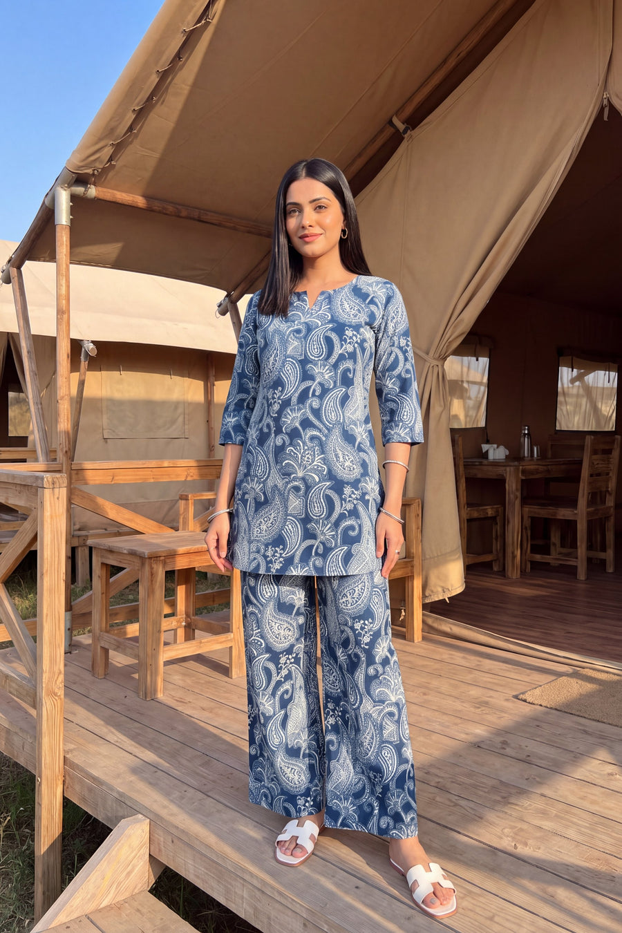 Indigo Vine Cotton Co-ord Set — image 10