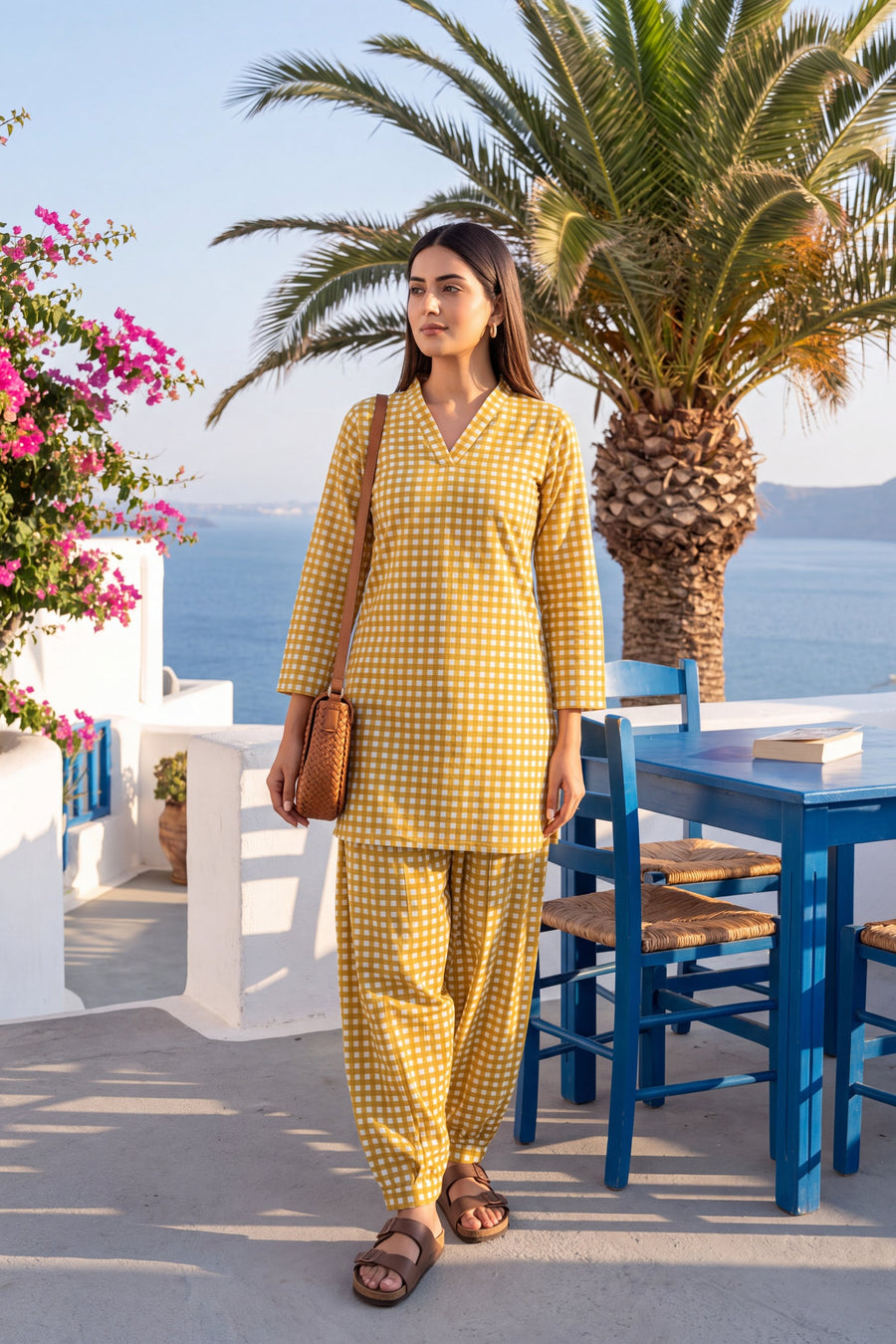 Golden Dune Cotton Farshi Salwar Set — image 5