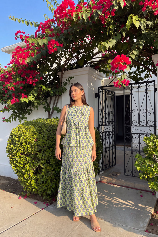 Fern Waltz Cotton Skirt Set