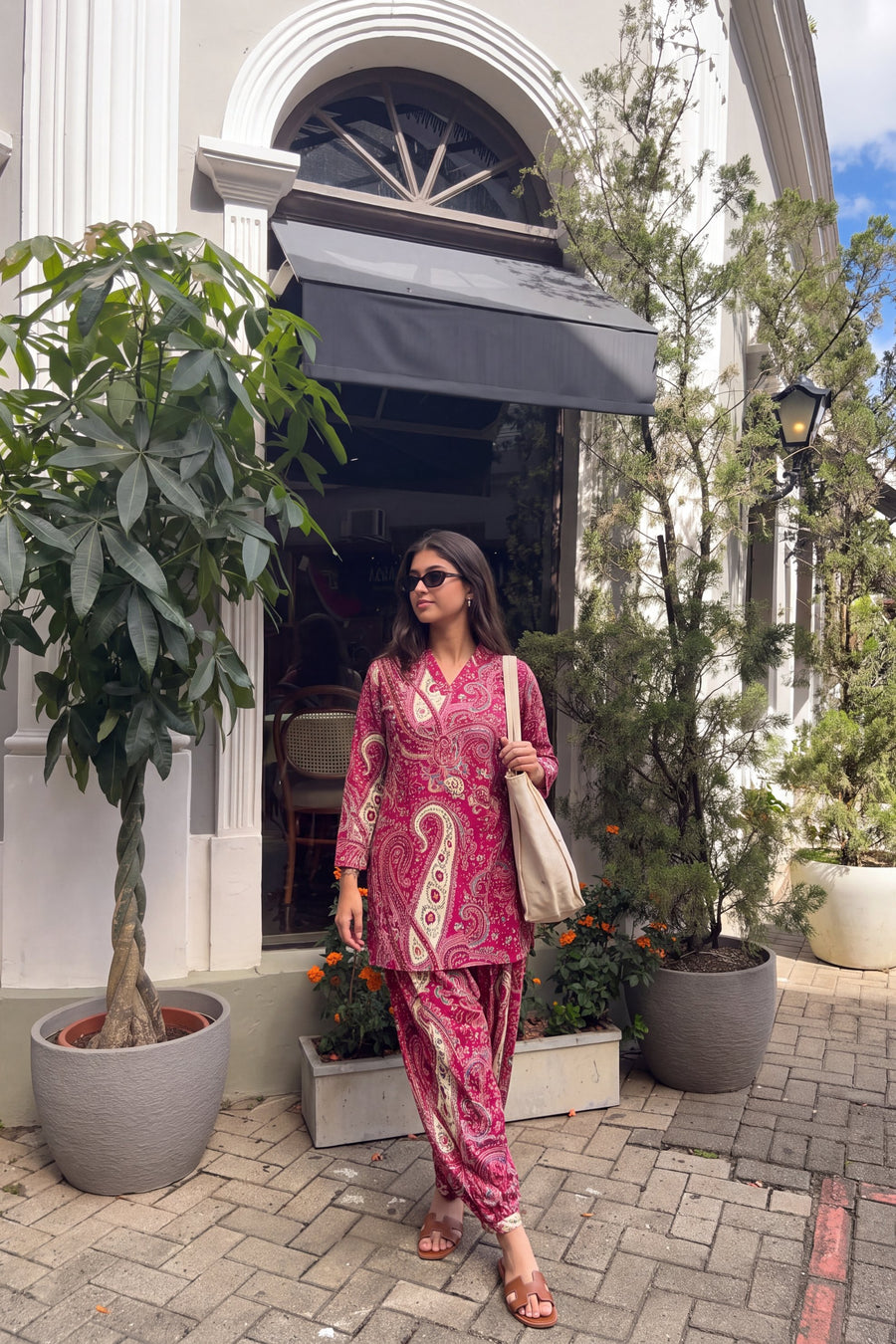 Rani Paisley Cotton Farshi Salwar Set — image 8