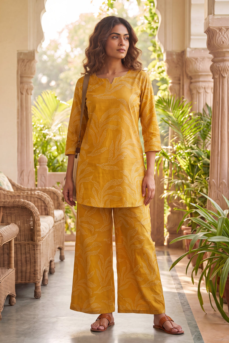Bistro Goldenrod Cotton Co-ord Set — image 3