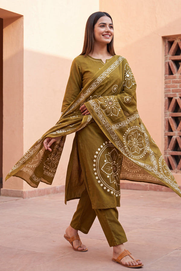Willow Grove Cotton Dupatta Set