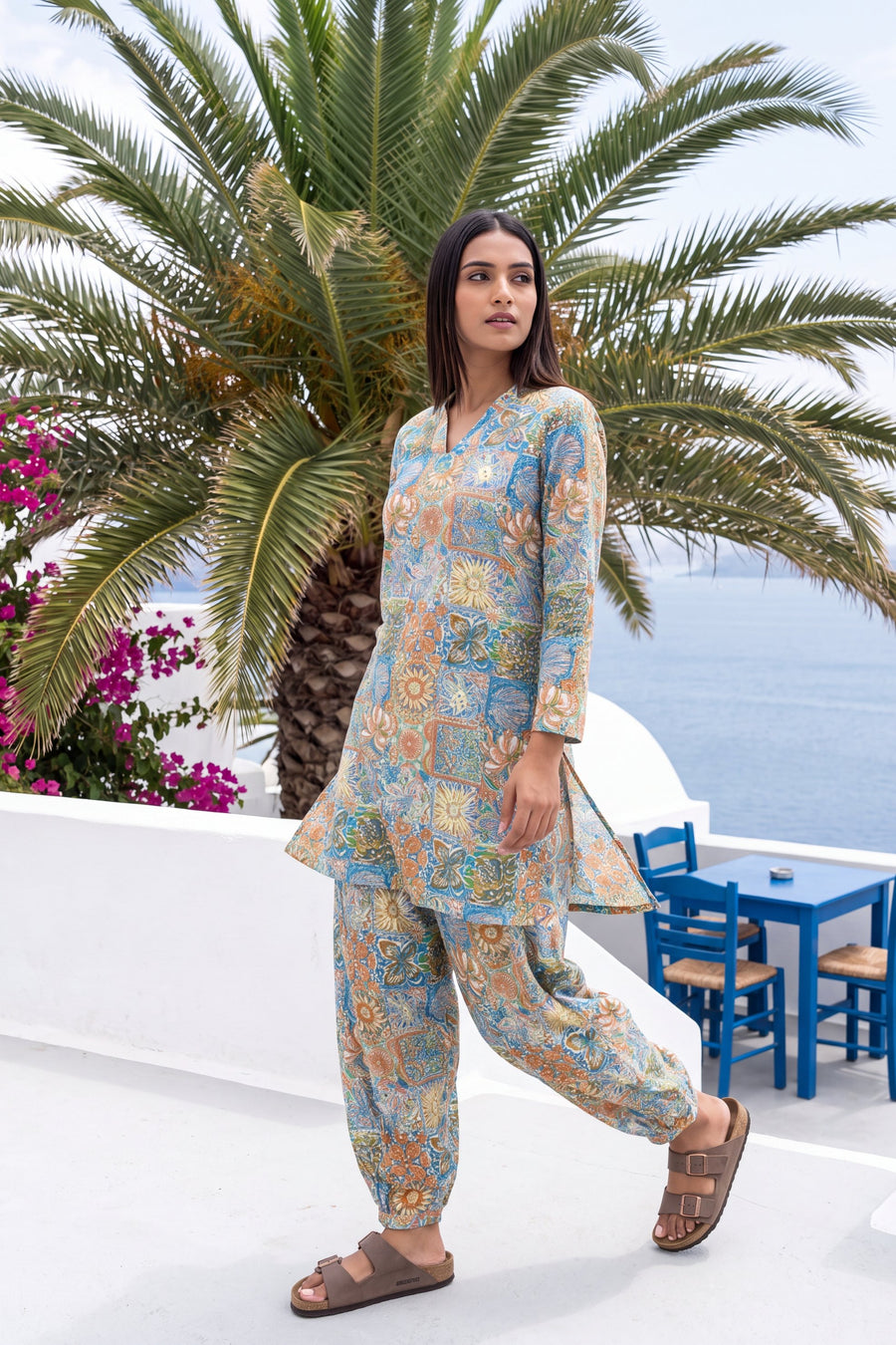Mosaic Mirage Cotton Farshi Salwar Set — image 6