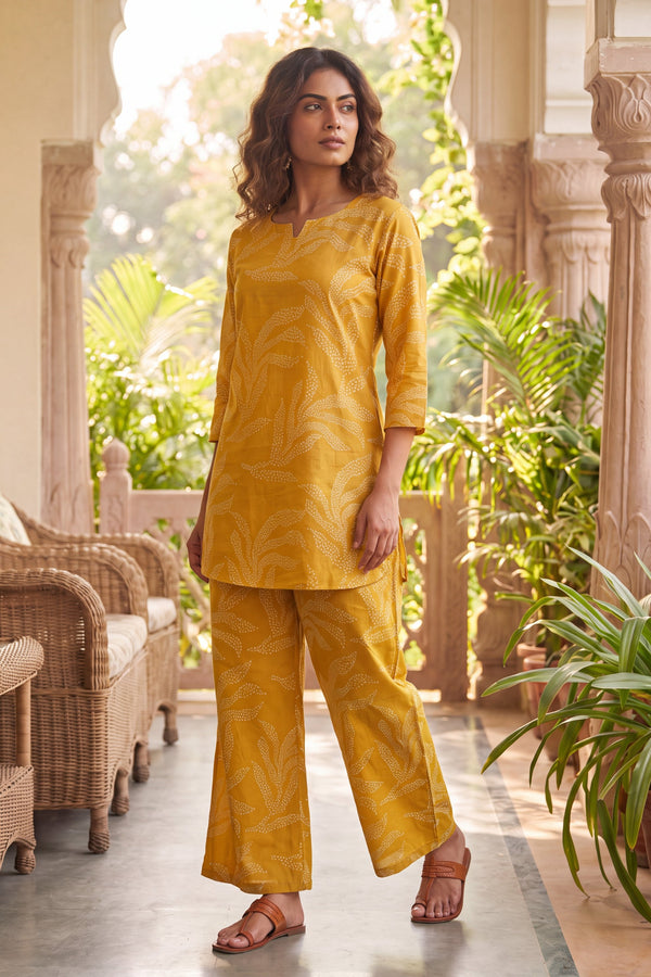 Bistro Goldenrod Cotton Co-ord Set