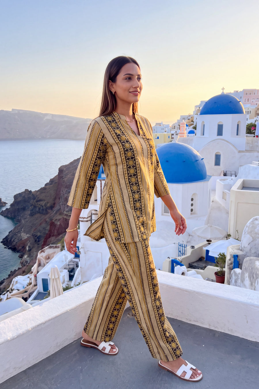 Golden Dune Angrakha Cotton Co-ord Set — image 5