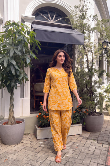 Marigold Paisley Cotton Co-ord Set