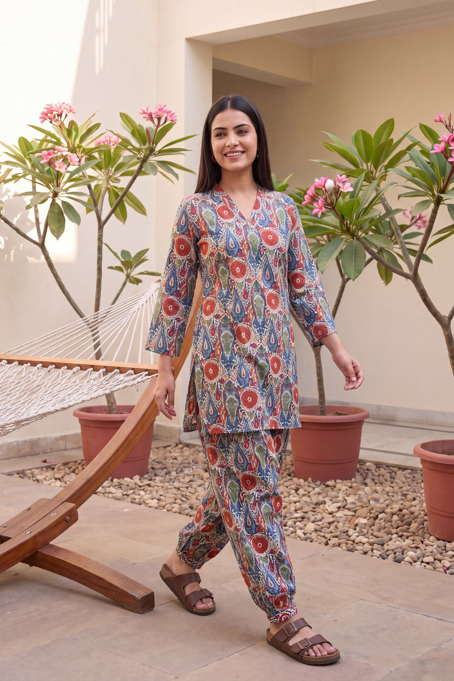 Spectra Drift Cotton Farshi Salwar Set — image 6