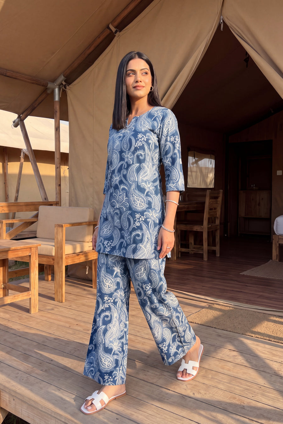 Indigo Vine Cotton Co-ord Set — image 5