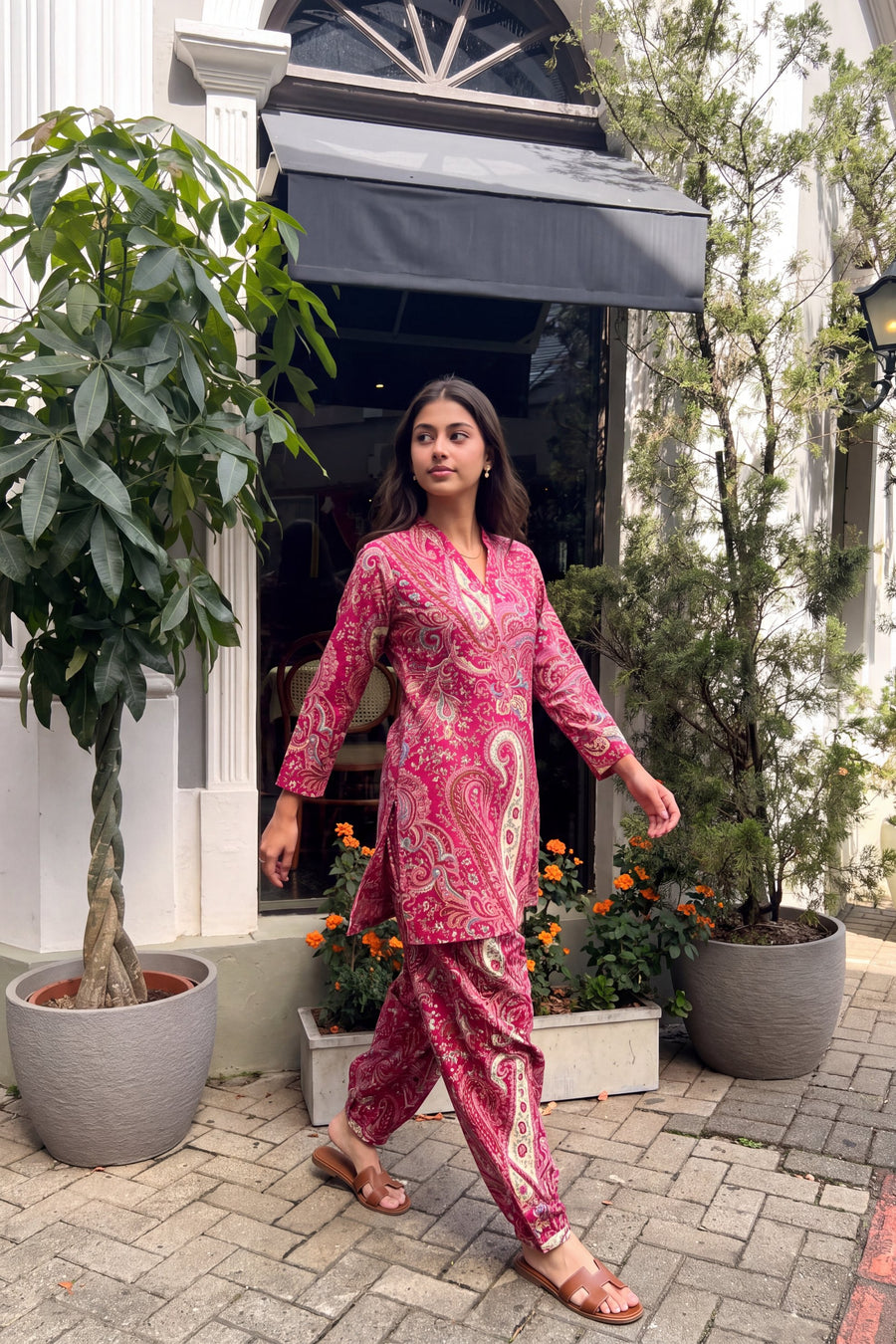 Rani Paisley Cotton Farshi Salwar Set — image 3