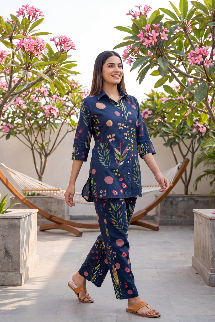 Skyline Bloom Cotton Co-ord Set — image 5