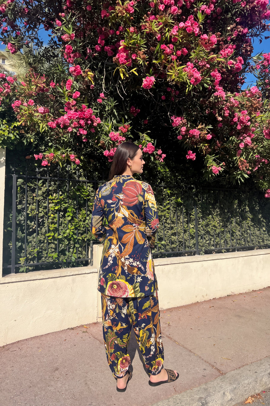 Midnight Botanica Cotton Farshi Salwar Set — image 10