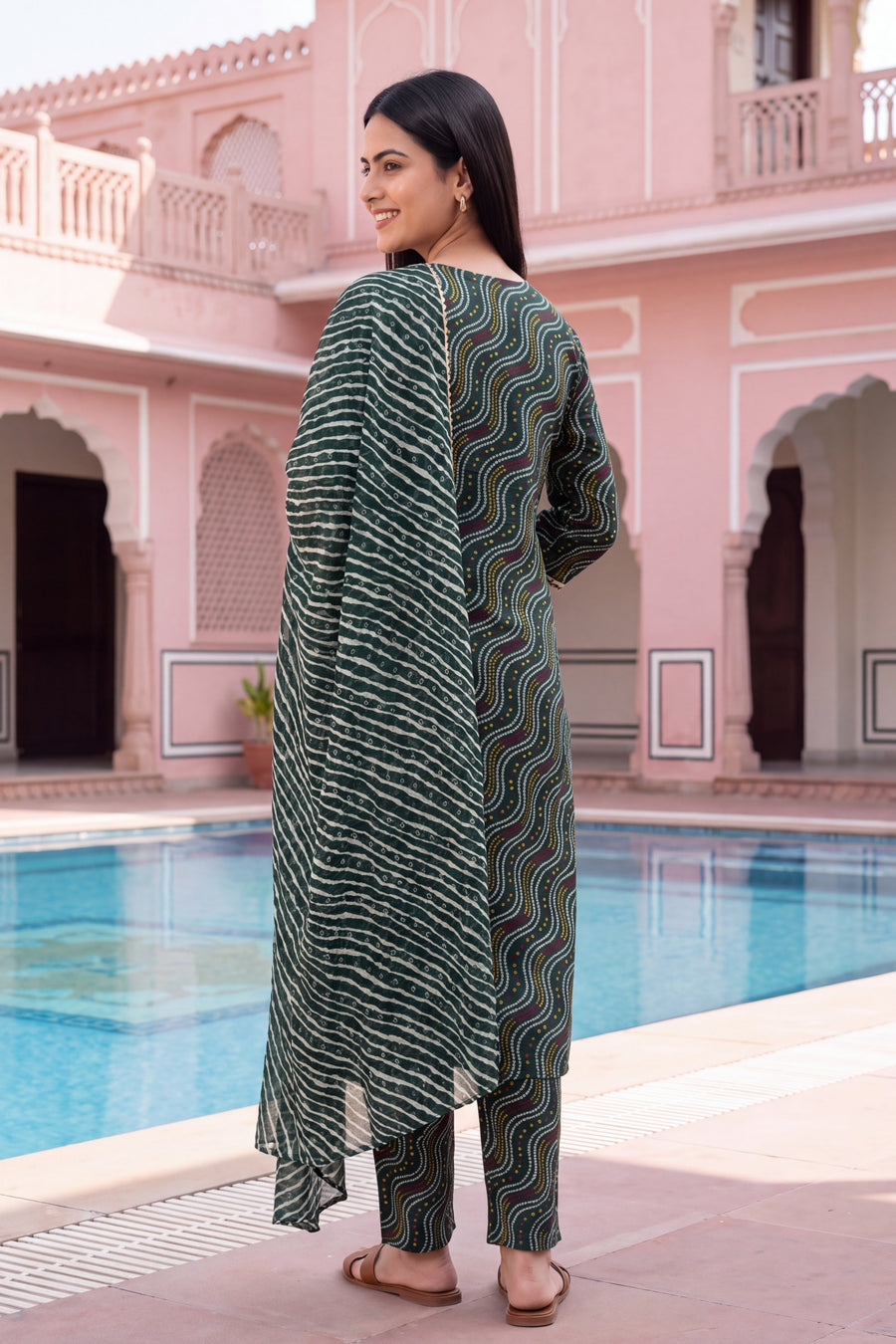 Fernwood Lantern Cotton Dupatta Set — image 6