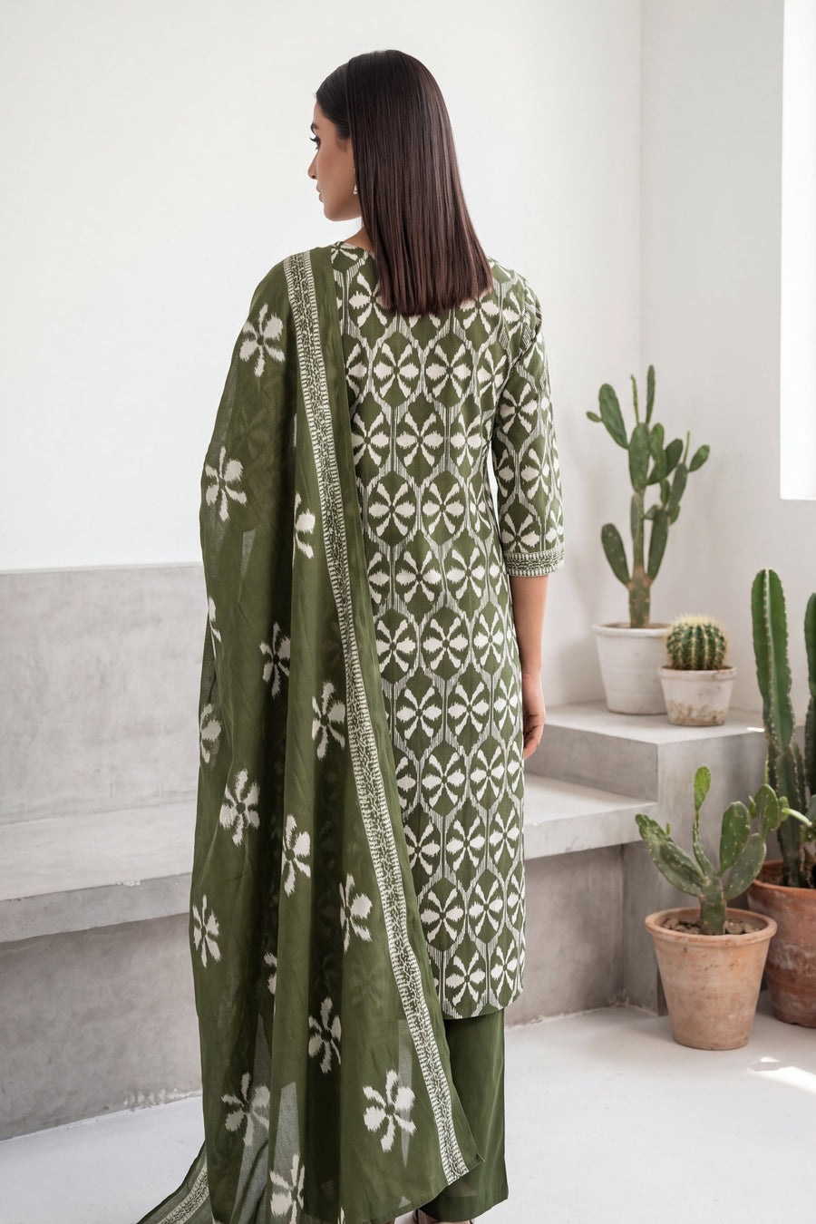 Clover Dell Cotton Dupatta Set — image 5