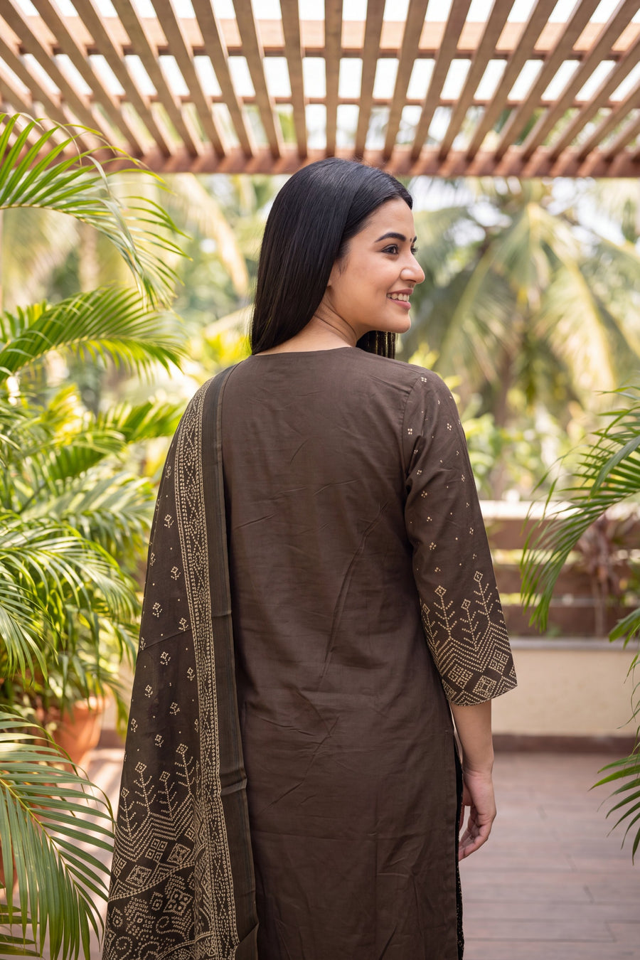 Cocoa Trail Cotton Dupatta Set — image 4
