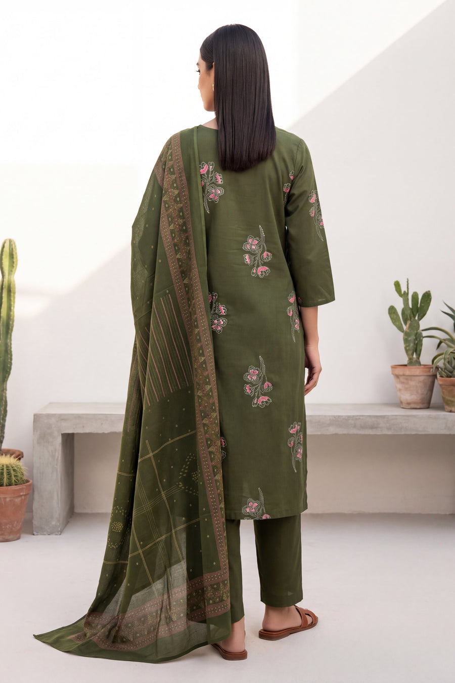 Pine Glade Cotton Dupatta Set — image 5