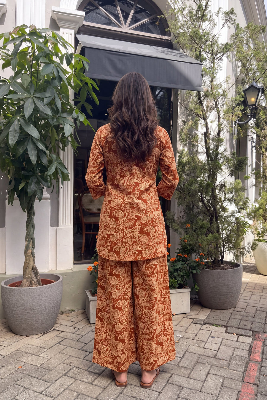 Terracotta Paisley Cotton Co-ord Set — image 10