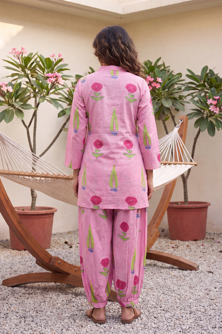 Blush Haze Cotton Farshi Salwar Set — image 6