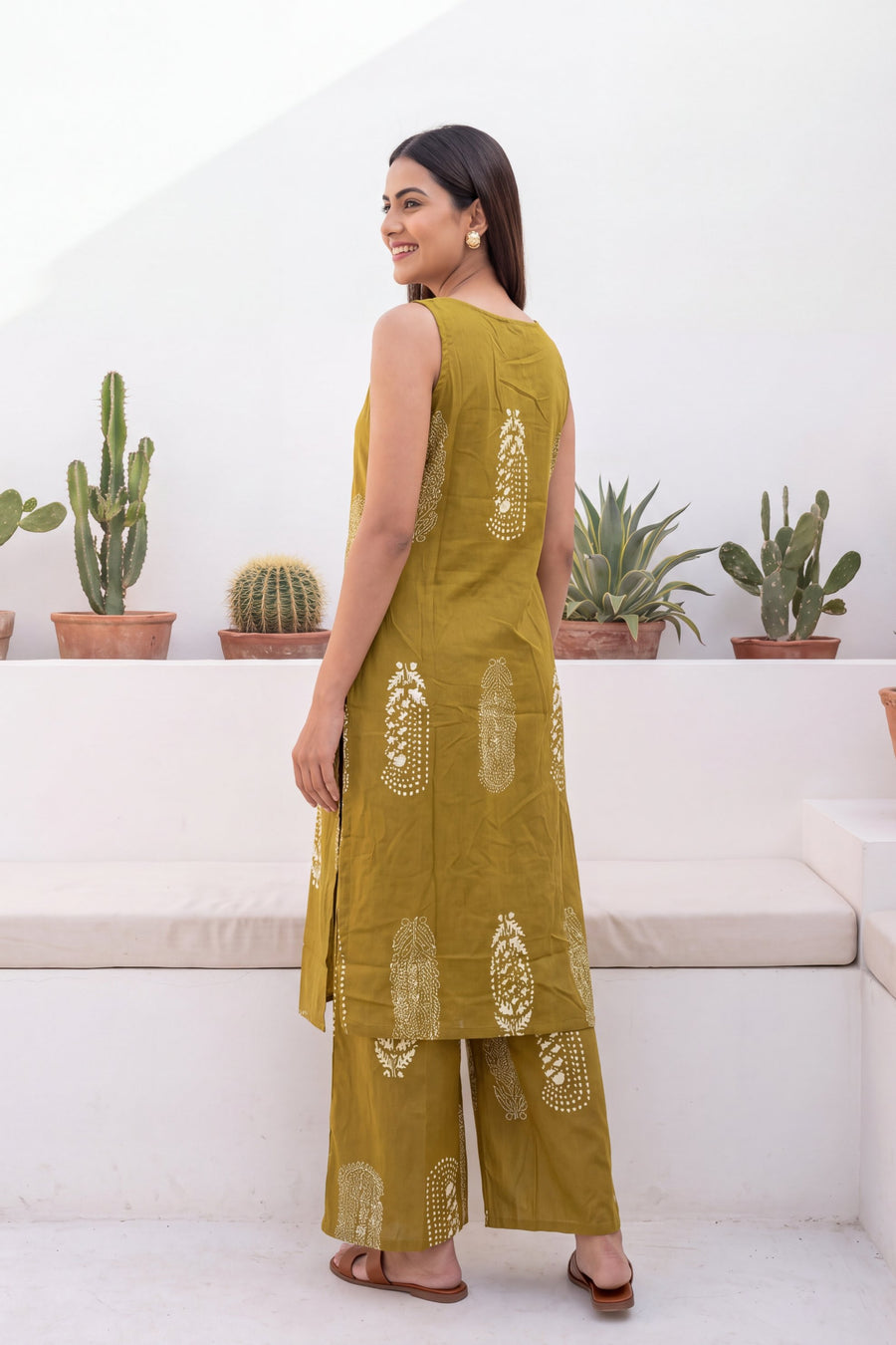 Turmeric Ease Sleeveless Cotton Co-ord Set — image 6