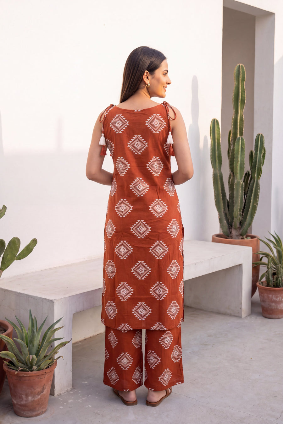 Cherrywood Ease Sleeveless Cotton Co-ord Set — image 6