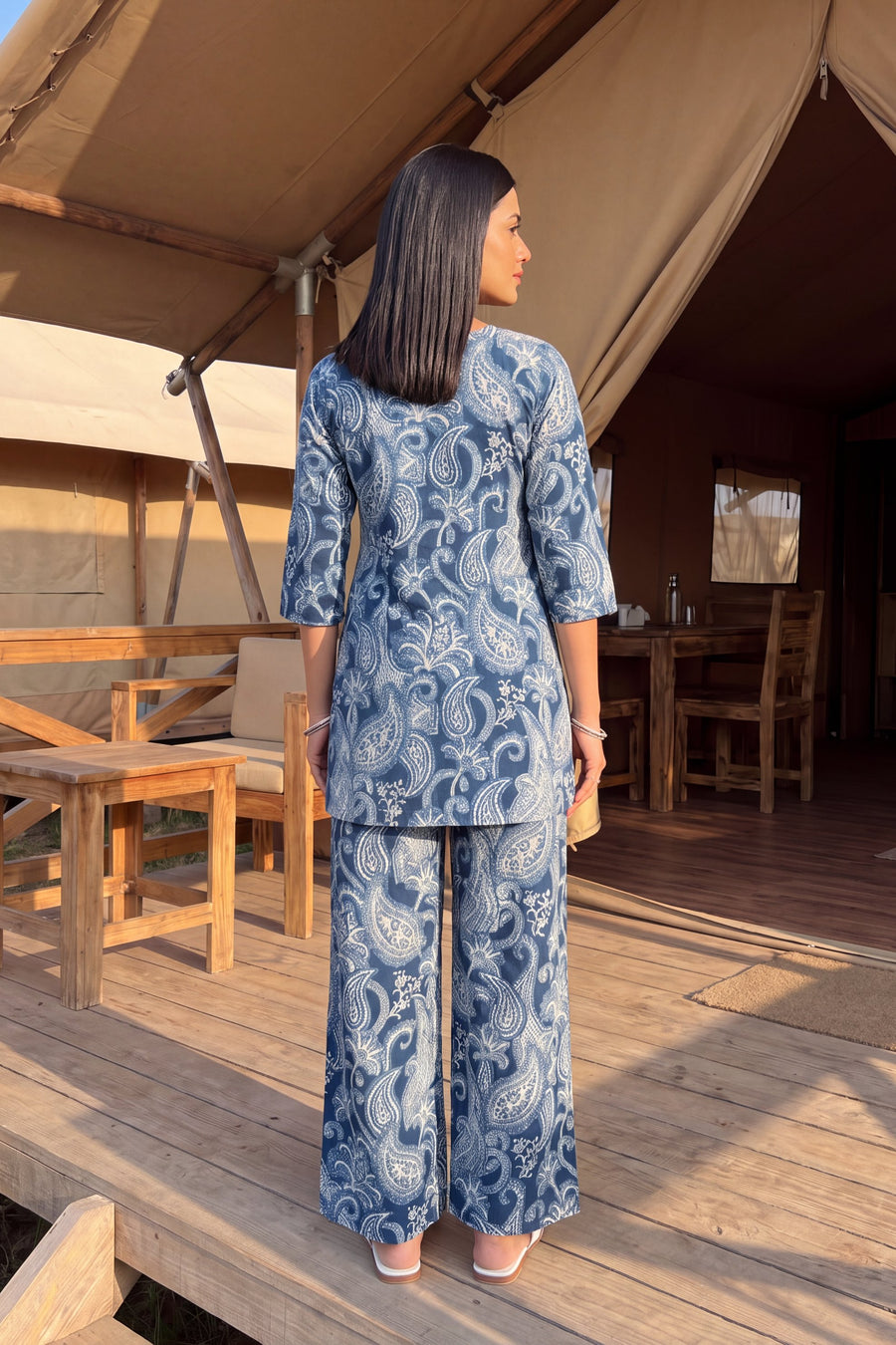 Indigo Vine Cotton Co-ord Set — image 12