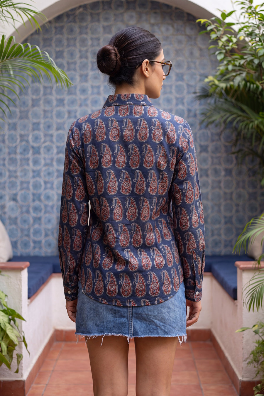 Cobalt Blue Cotton Shirt — image 7