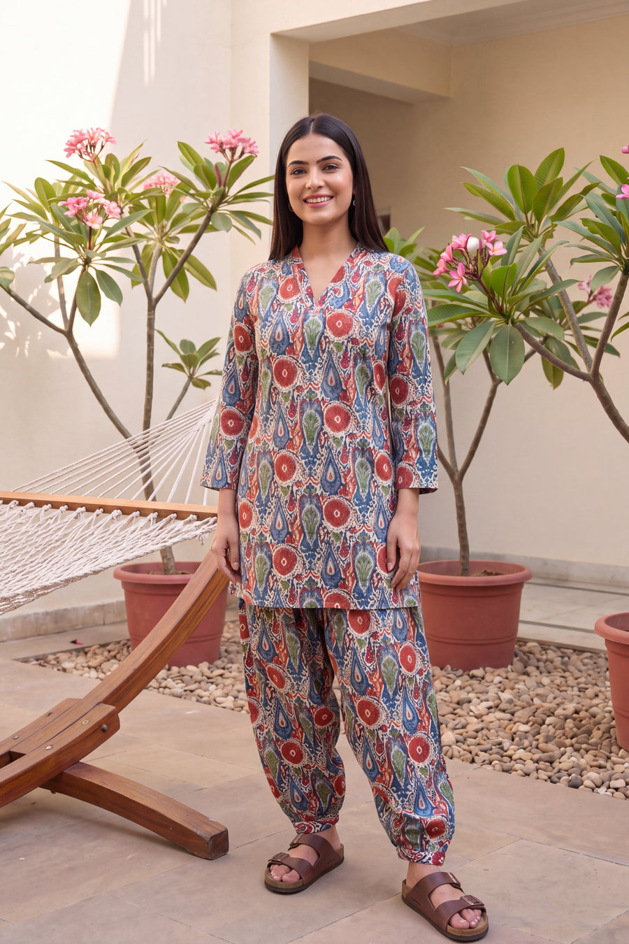 Spectra Drift Cotton Farshi Salwar Set — image 7
