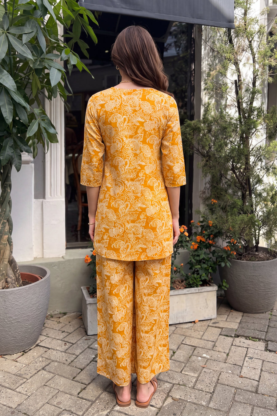 Marigold Paisley Cotton Co-ord Set — image 9