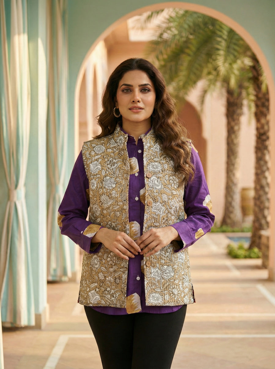 Goldenleaf Everyday Reversible Quilted Jacket Vest — image 6