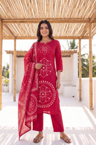 Blush Garden Cotton Dupatta Set