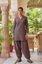 Onyx Ripple Cotton Farshi Salwar Set