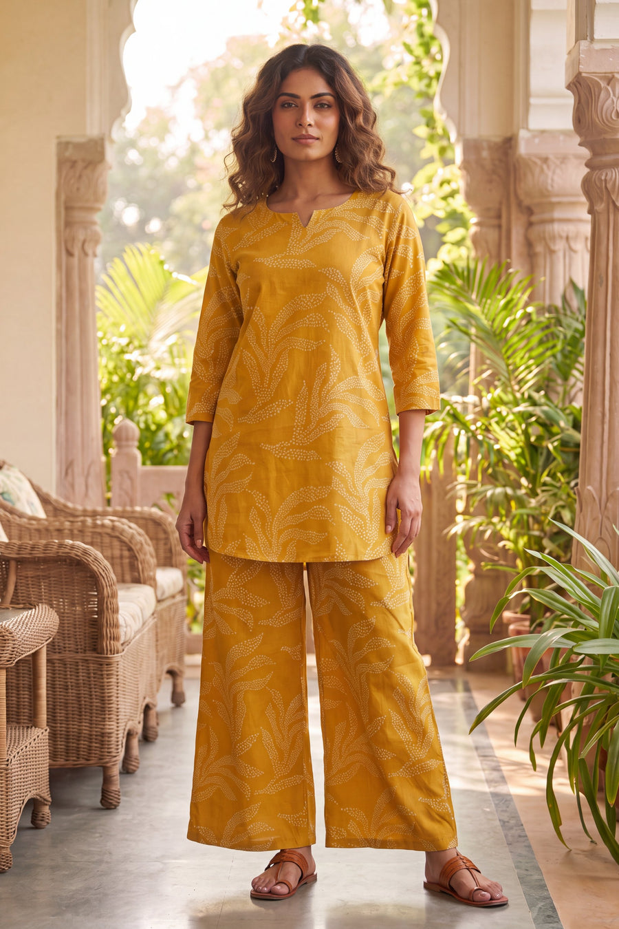 Bistro Goldenrod Cotton Co-ord Set — image 6
