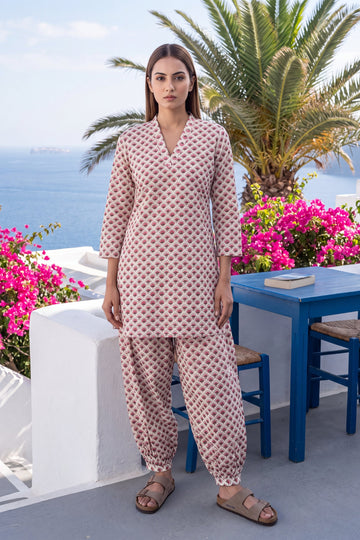 Ivory Breeze Cotton Farshi Salwar Set