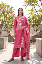 Rose Quartz Cotton Dupatta Set